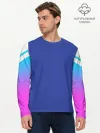 Мужской лонгслив базовый / NEON GRADIENT FITNESS UNIFORM
