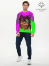 Мужской лонгслив базовый / 3D Neon Monkey
