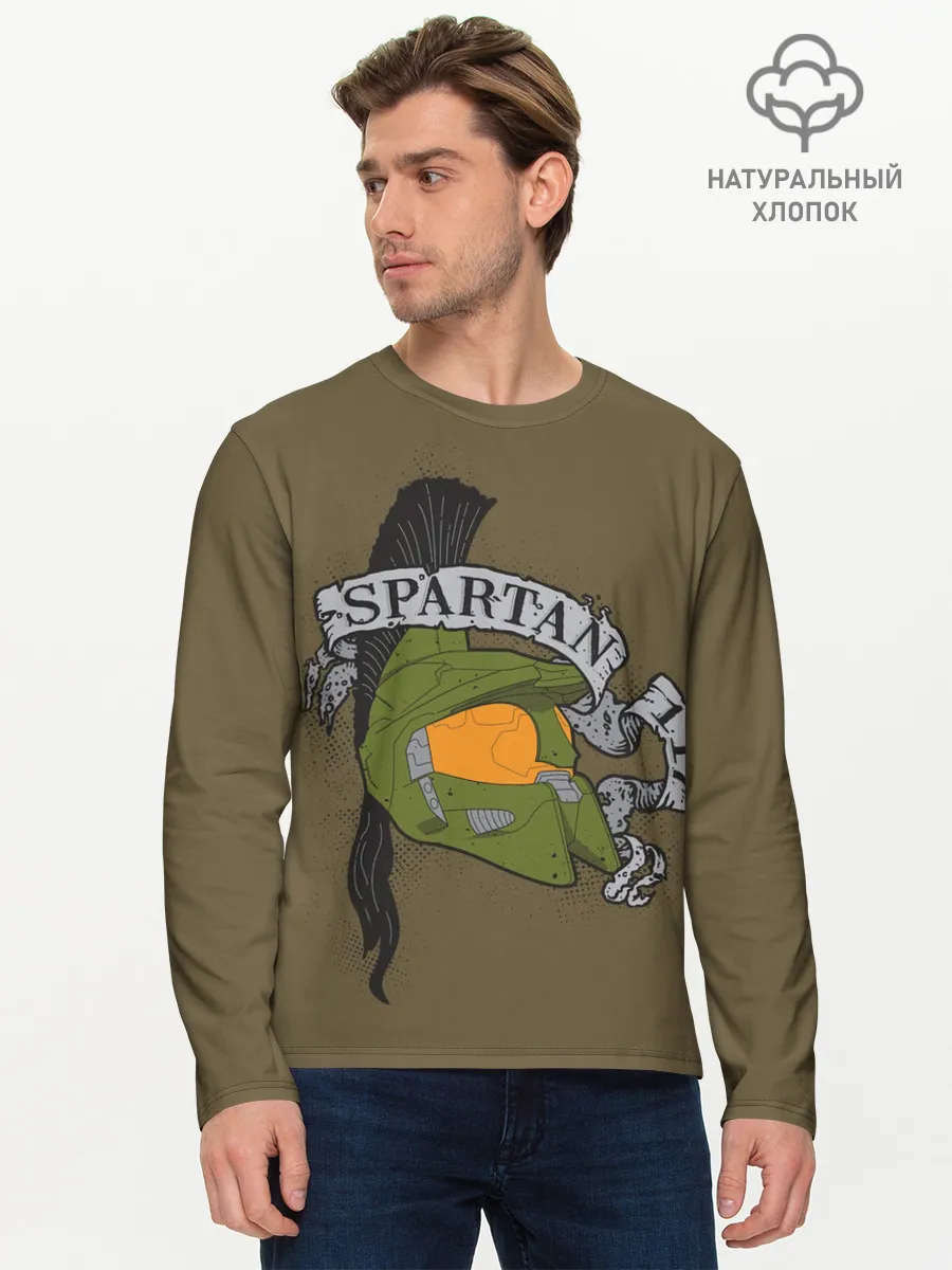 Мужской лонгслив базовый / Halo Spartans