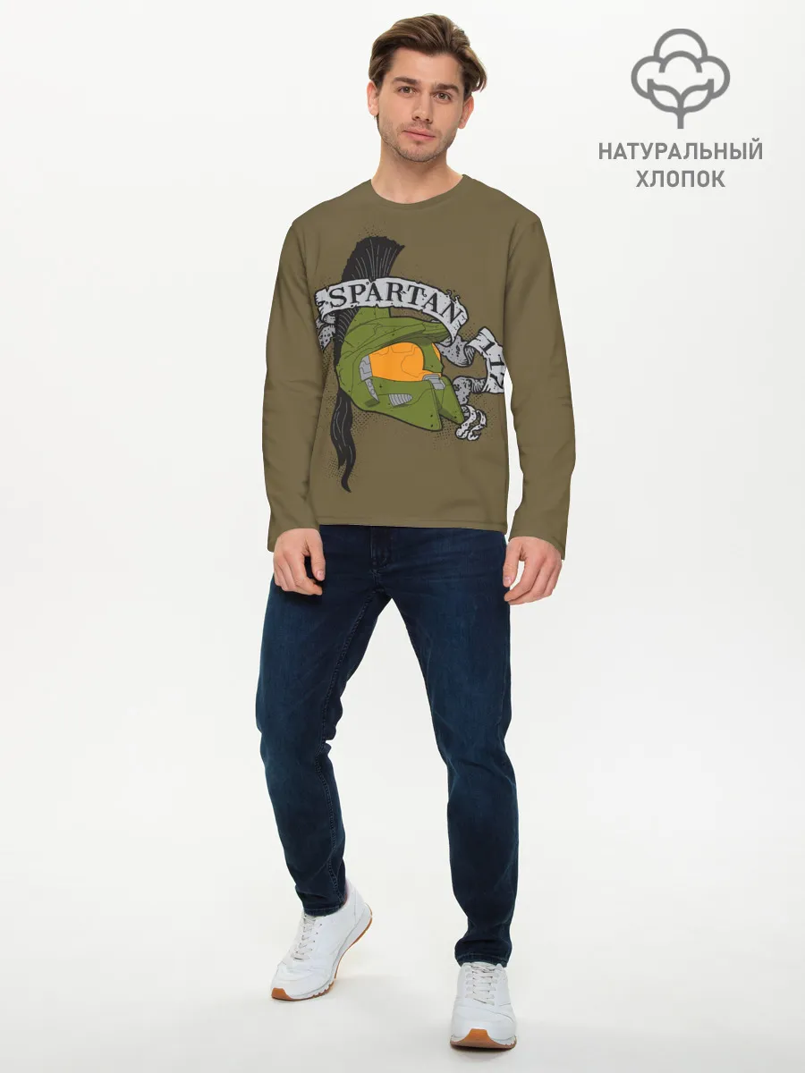 Мужской лонгслив базовый / Halo Spartans