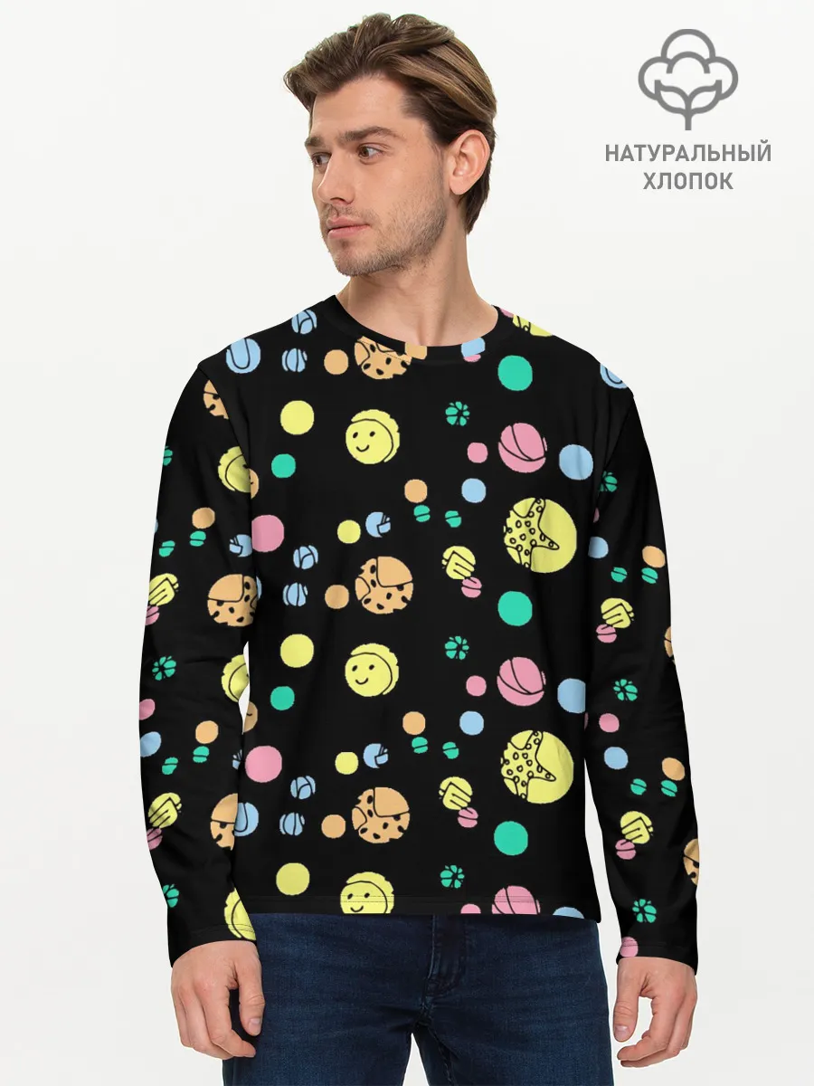 Мужской лонгслив базовый / Отдых