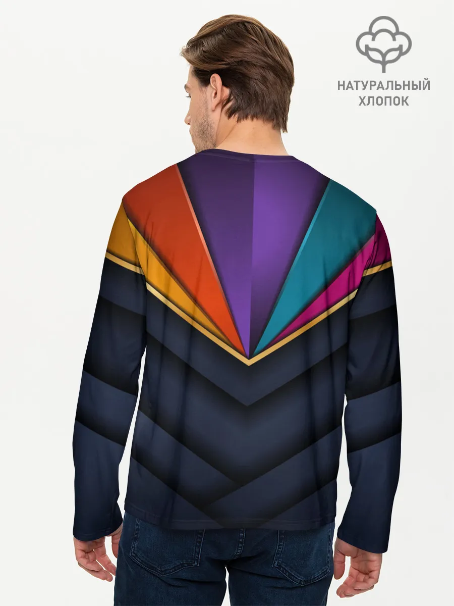 Мужской лонгслив базовый / 3D luxury