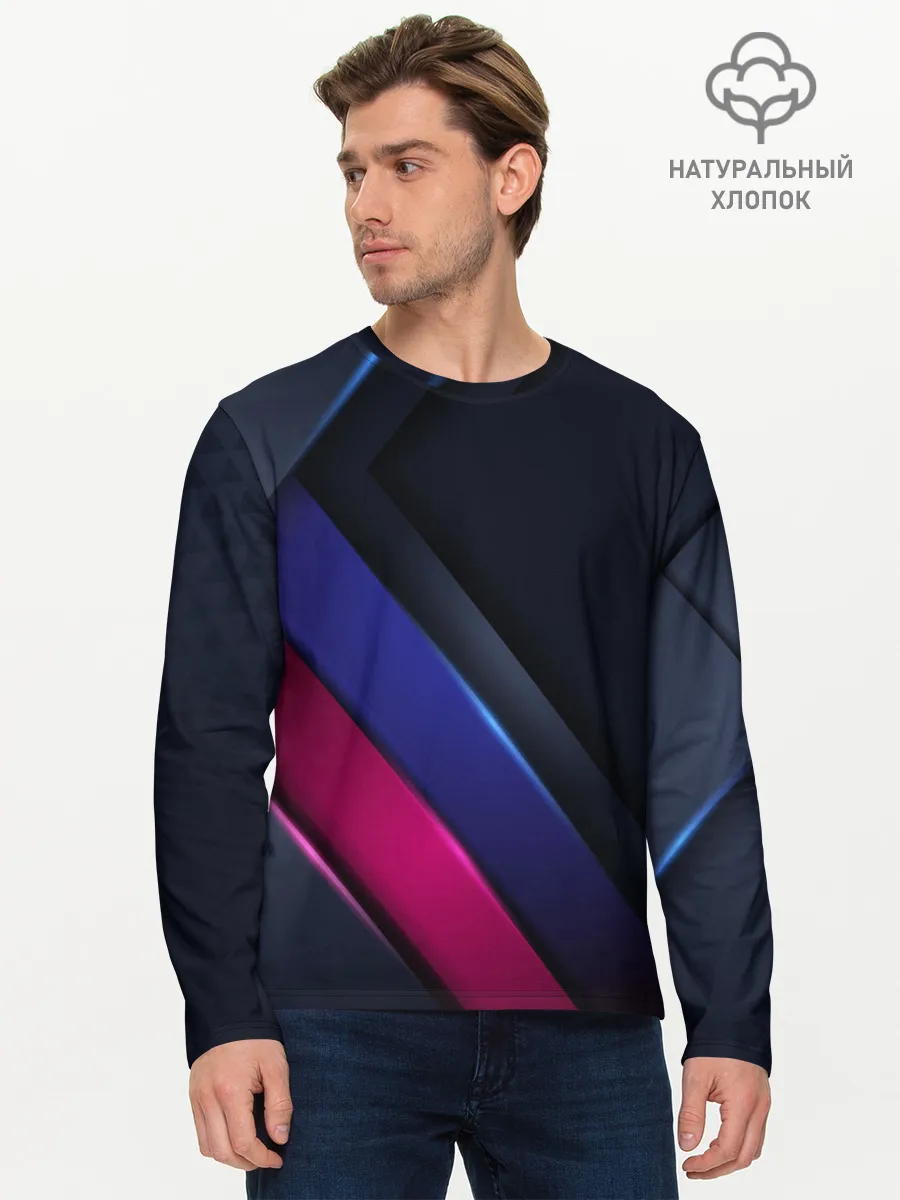 Мужской лонгслив базовый / Sport style 3d