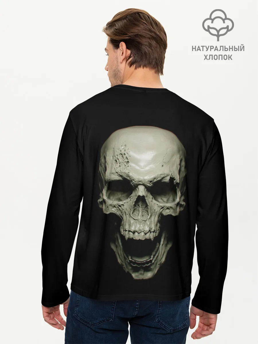 Мужской лонгслив базовый / SKULL