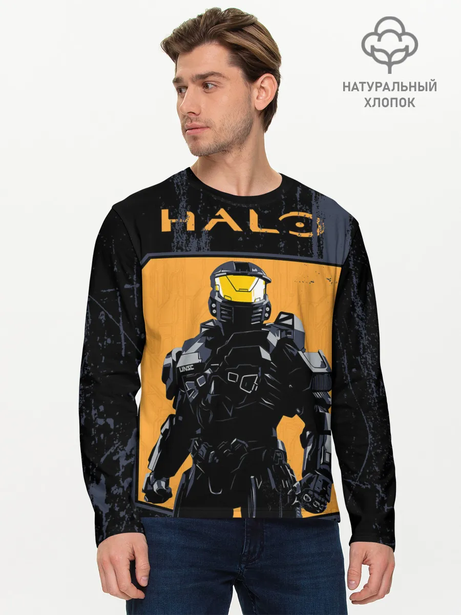 Мужской лонгслив базовый / Halo Chef