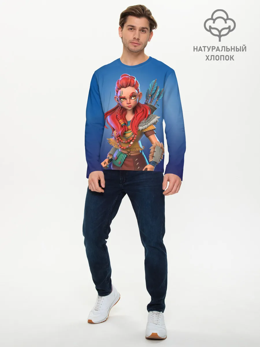 Мужской лонгслив базовый / Мульт Элой