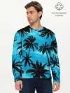 Мужской лонгслив базовый / Пальмы в Горизонте
