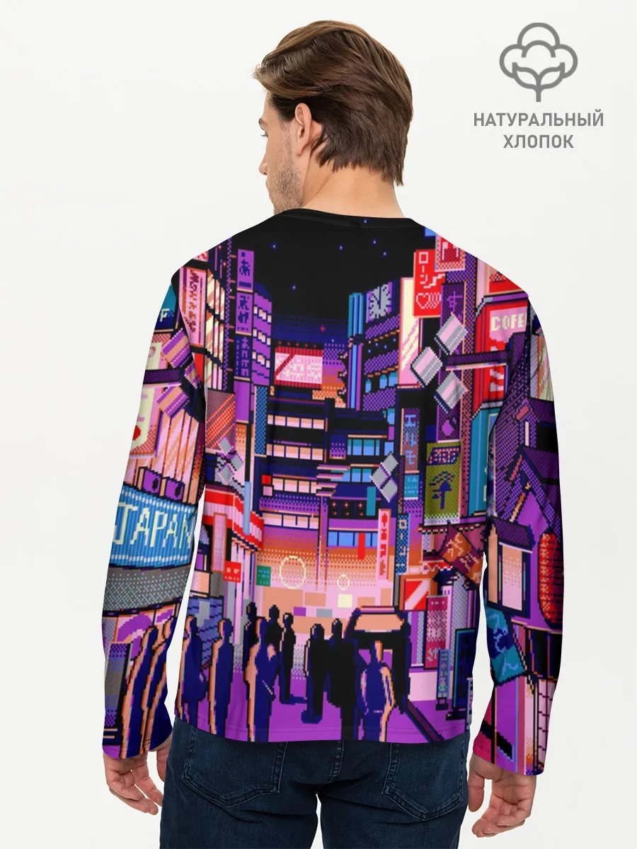 Мужской лонгслив базовый / Переулок Токио