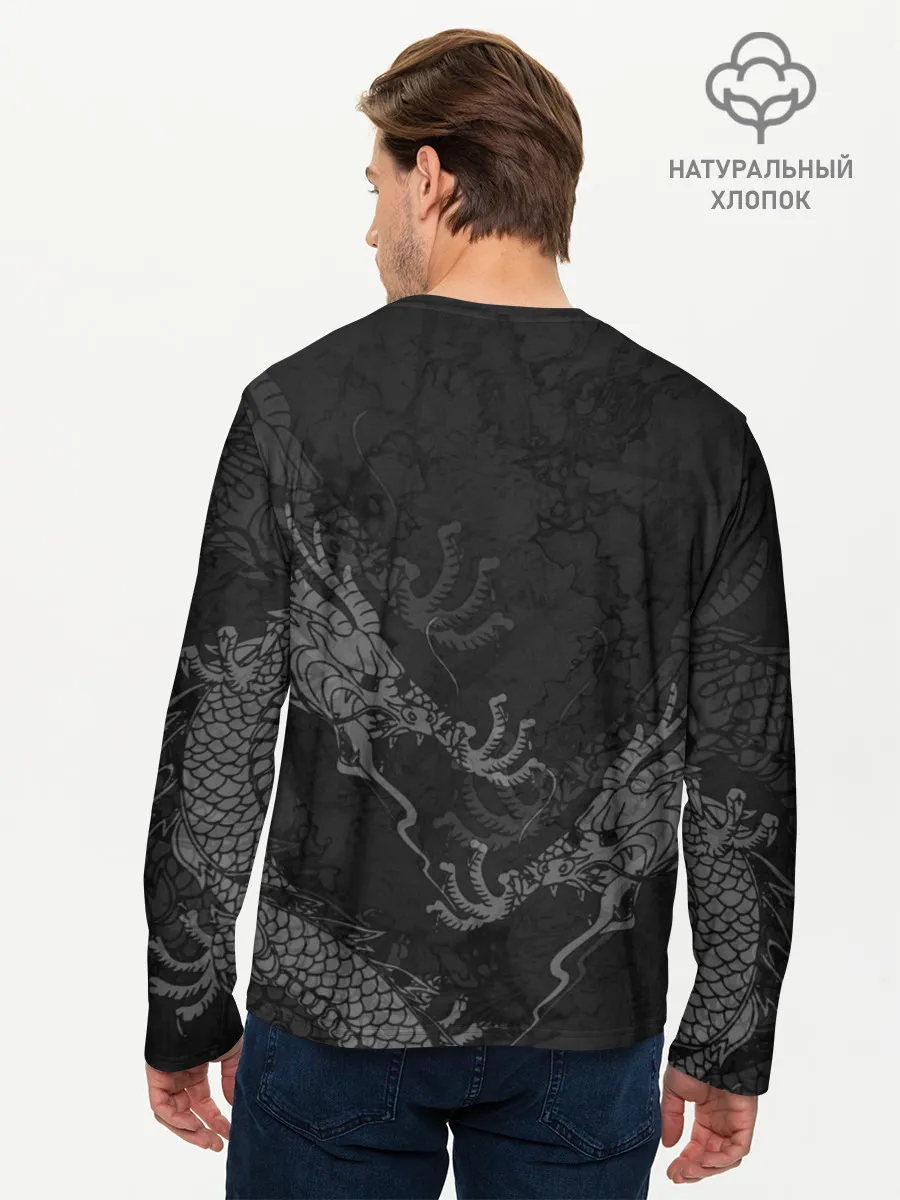 Мужской лонгслив базовый / Chinese Dragons