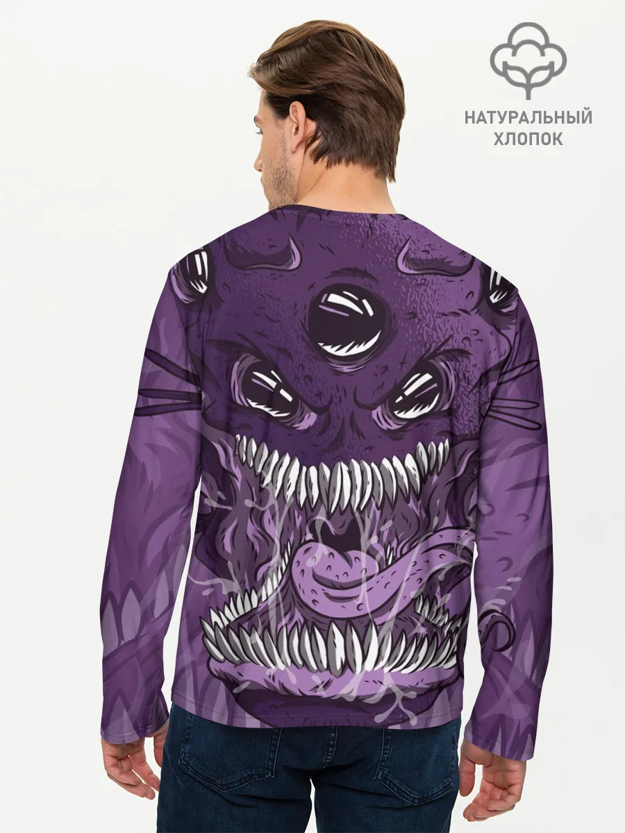 Мужской лонгслив базовый / Инопланетное чудовище