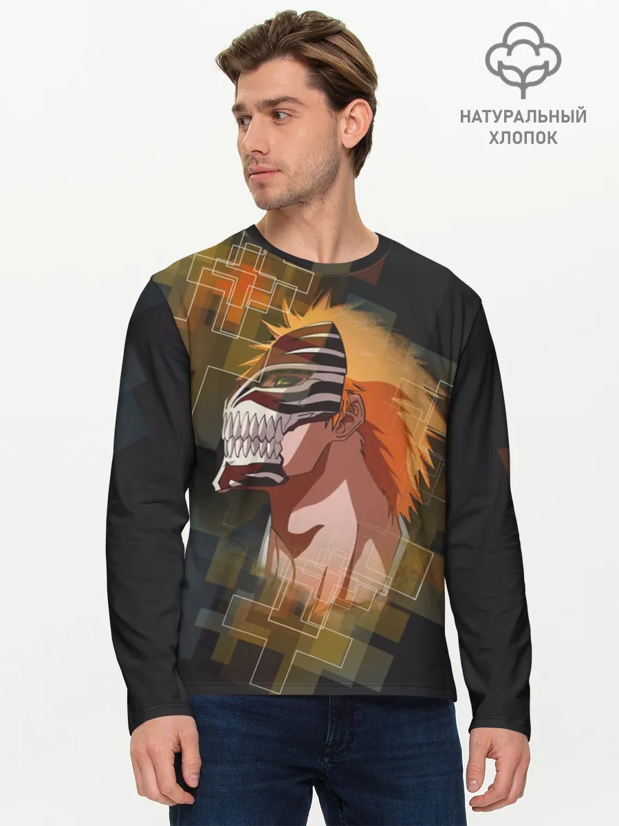 Мужской лонгслив базовый / Блич. Маска