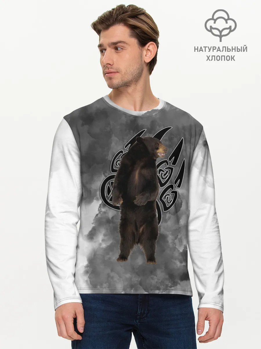 Мужской лонгслив базовый / НЕ БУДИ ЛИХО / ВЕЛЕС