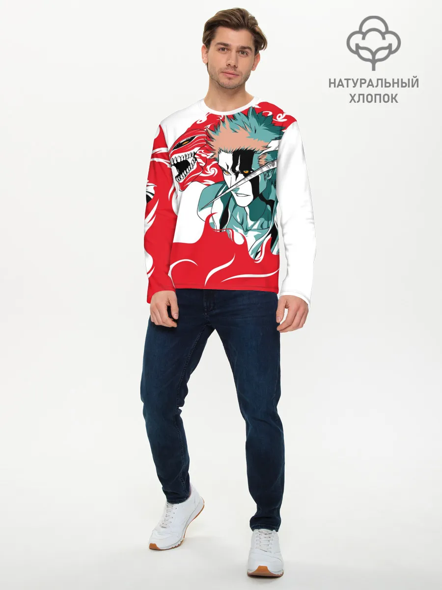 Мужской лонгслив базовый / ИЧИГО ДЕМОН | BLEACH | БЛИЧ