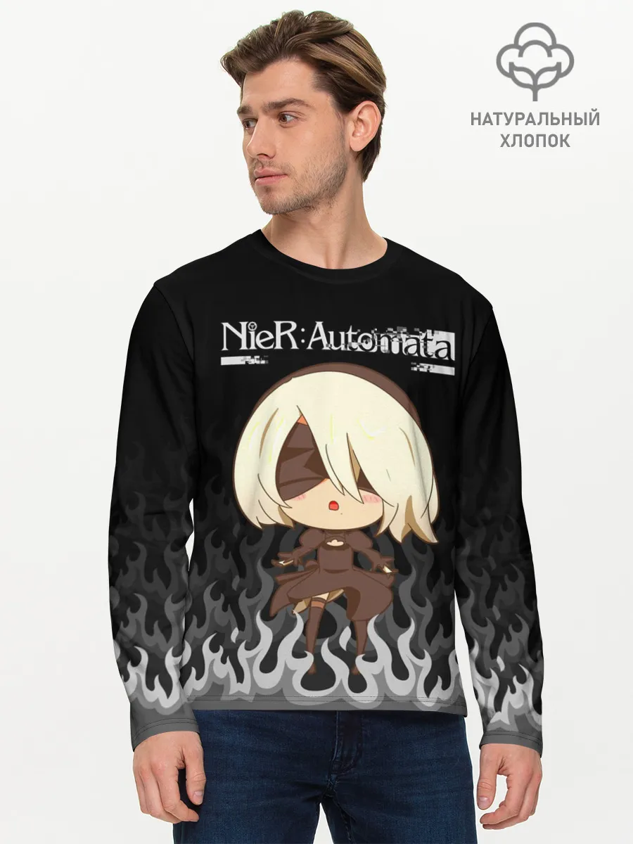 Мужской лонгслив базовый / NIER AUTOMATA