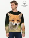 Мужской лонгслив базовый / Мордочка лисицы