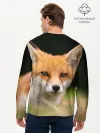 Мужской лонгслив базовый / Мордочка лисицы