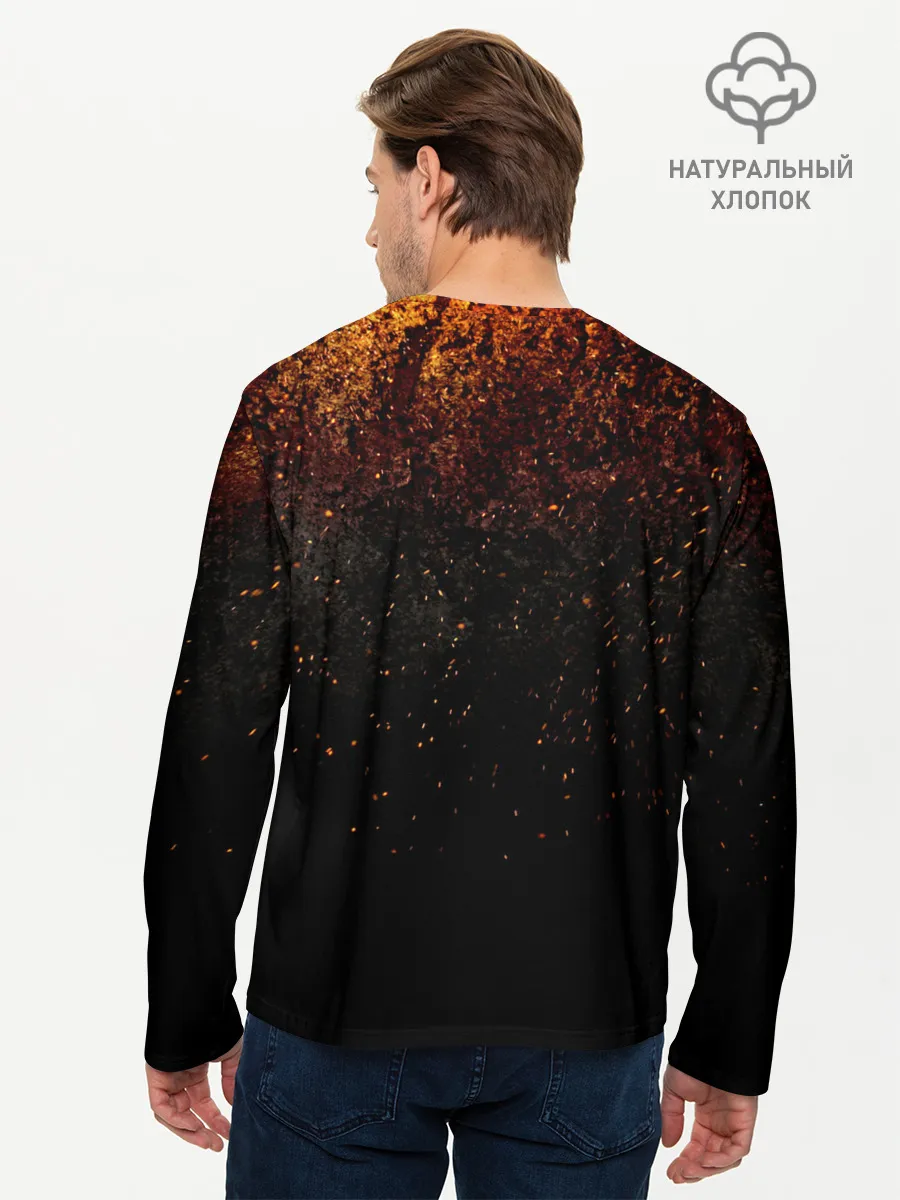 Мужской лонгслив базовый / Кёджуро Ренгоку Kimetsu no Yaiba