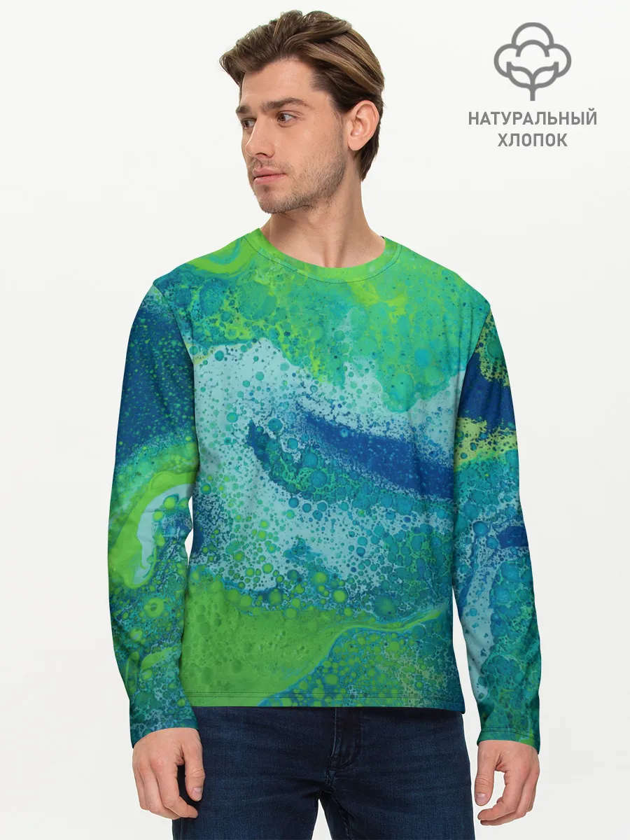 Мужской лонгслив базовый / Художественная Тина