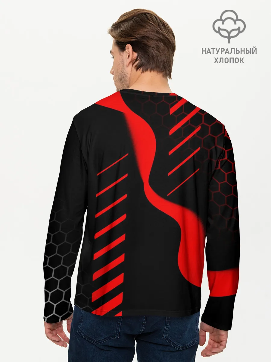 Мужской лонгслив базовый / HONDA / ХОНДА / СПОРТ