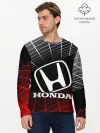 Мужской лонгслив базовый / HONDA / ХОНДА / СЕТКА