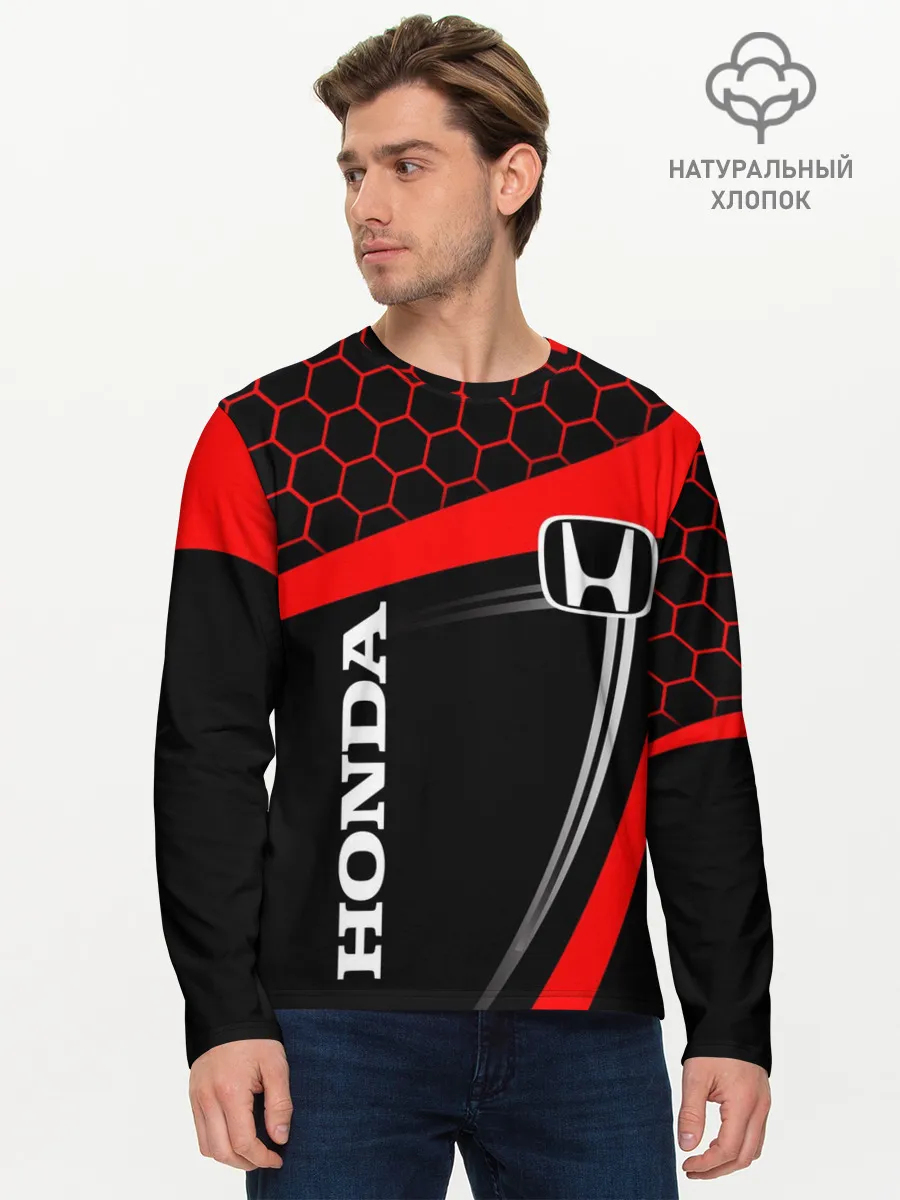 Мужской лонгслив базовый / HONDA / ХОНДА / SPORT