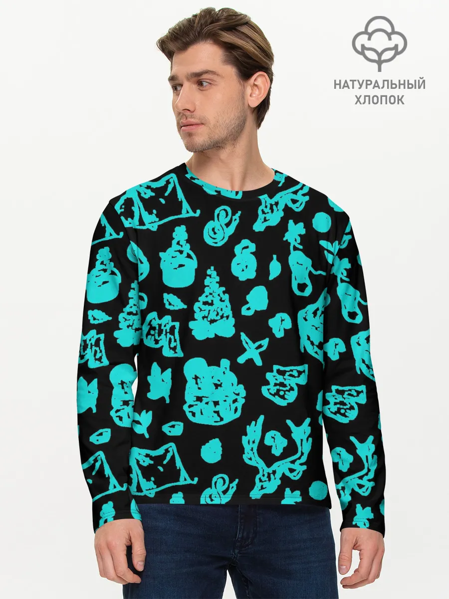 Мужской лонгслив базовый / Поход