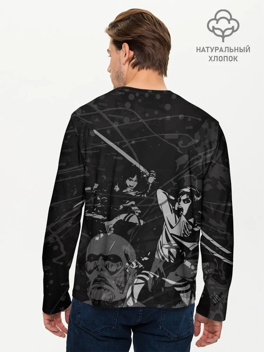 Мужской лонгслив базовый / Before the fight / AOT