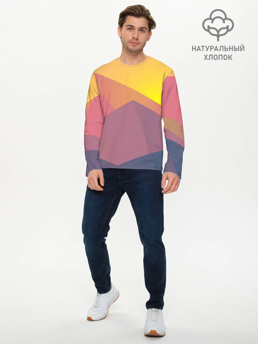 Мужской лонгслив базовый / Векторный Египет