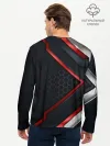 Мужской лонгслив базовый / luxury Black 3D СОТЫ
