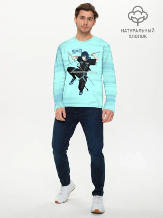 Мужской лонгслив базовый / Hashibira Inosuke Kimetsu no Yaiba