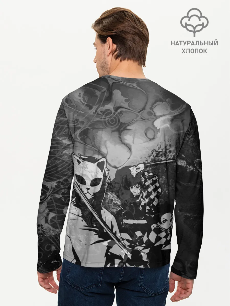 Мужской лонгслив базовый / The demons must die