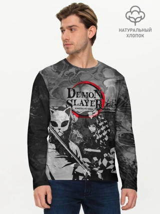 Мужской лонгслив базовый / The demons must die