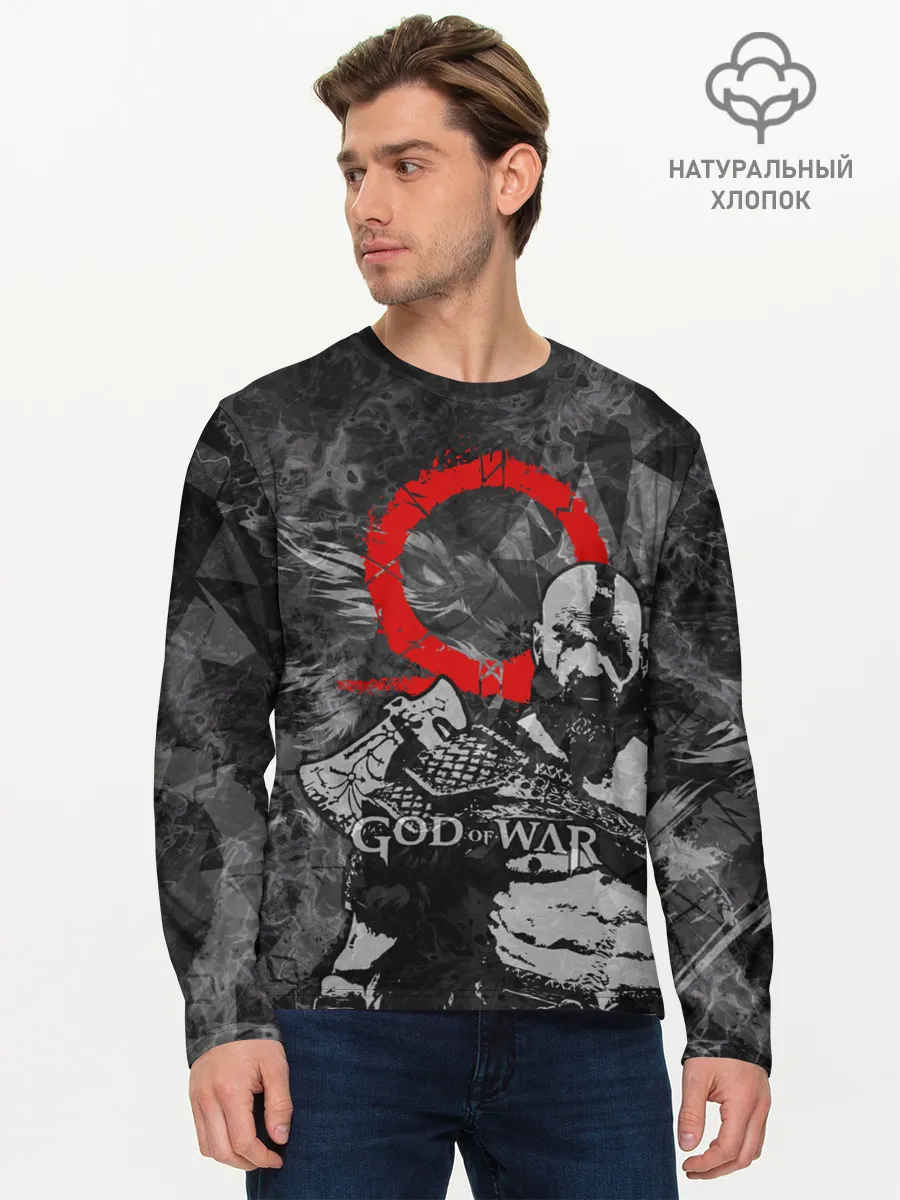 Мужской лонгслив базовый / GOD OF WAR : KRATOS