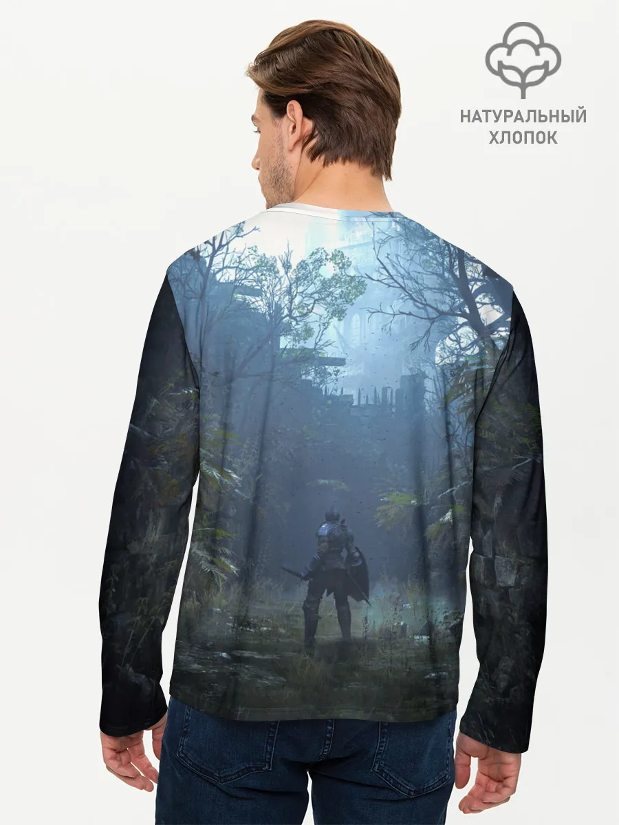 Мужской лонгслив базовый / Demons Souls art