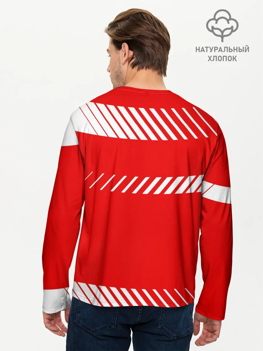 Мужской лонгслив базовый / PORSCHE / ПОРШЕ / RED STYLE