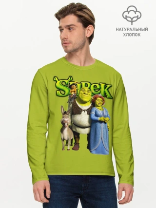 Мужской лонгслив базовый / Шрек/Shrek