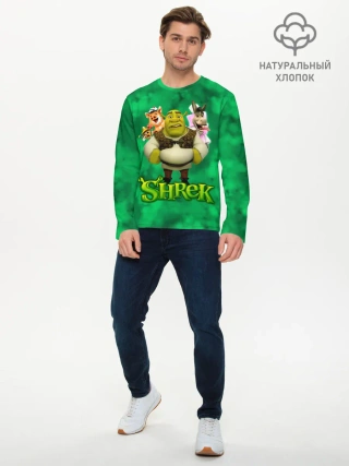 Мужской лонгслив базовый / ШРЕК