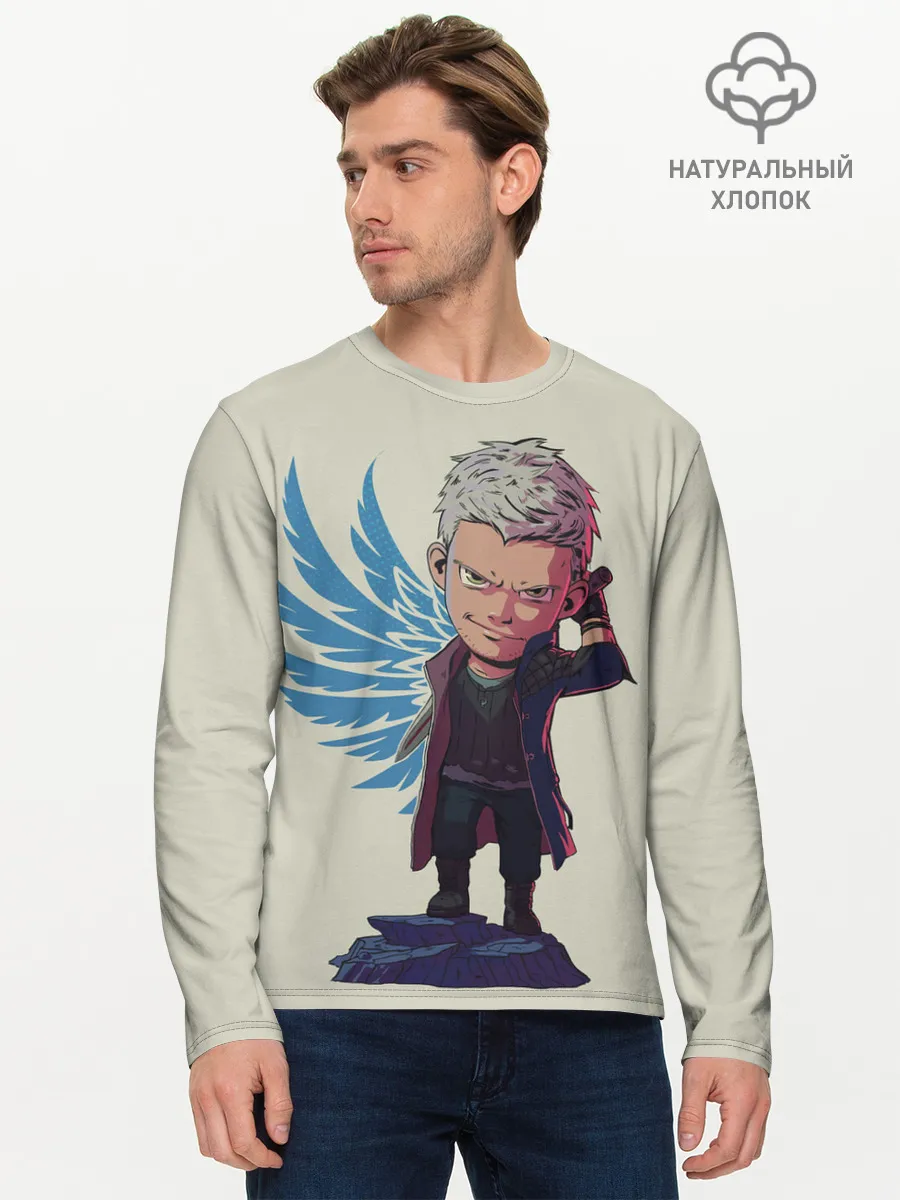 Мужской лонгслив базовый / Nero Big head