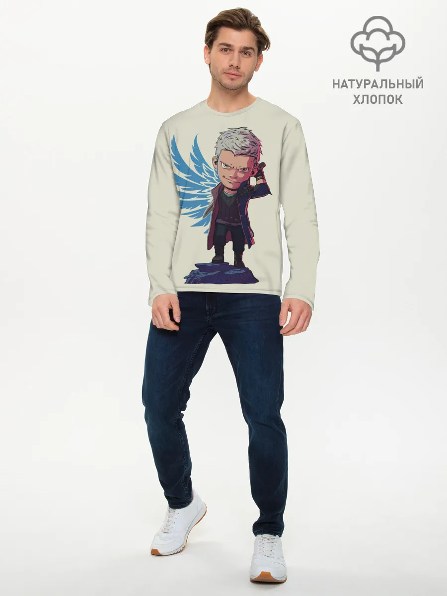 Мужской лонгслив базовый / Nero Big head