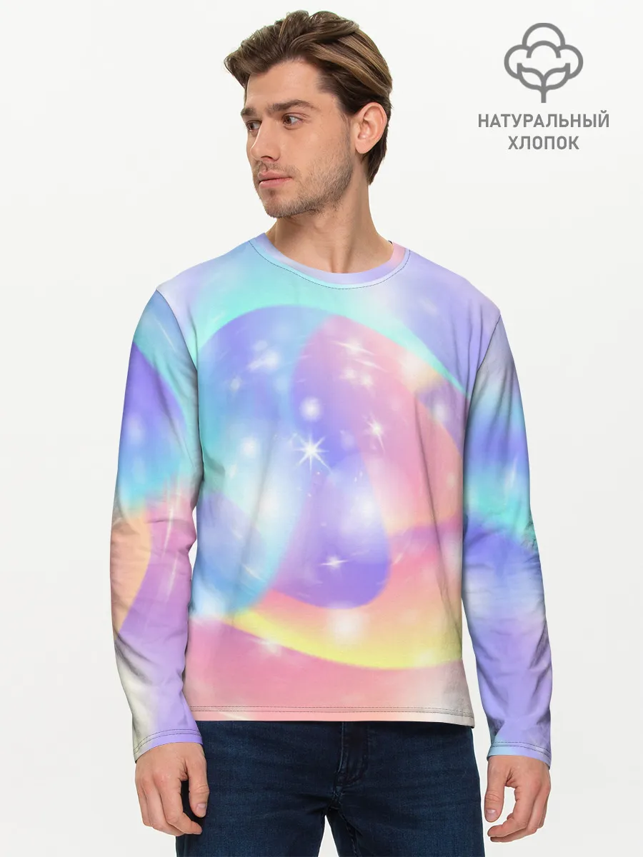 Мужской лонгслив базовый / Волшебные тропы