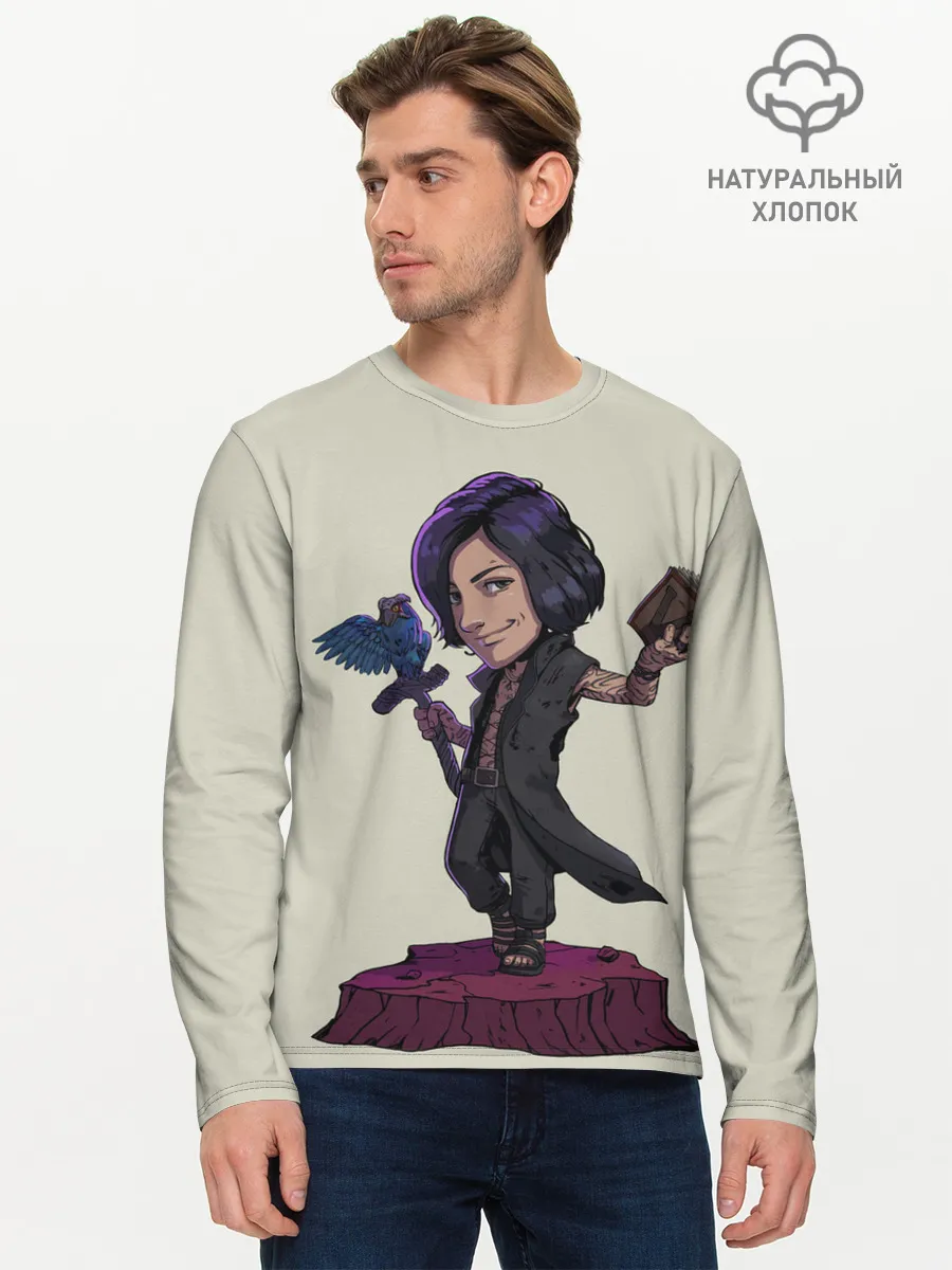 Мужской лонгслив базовый / V Big head