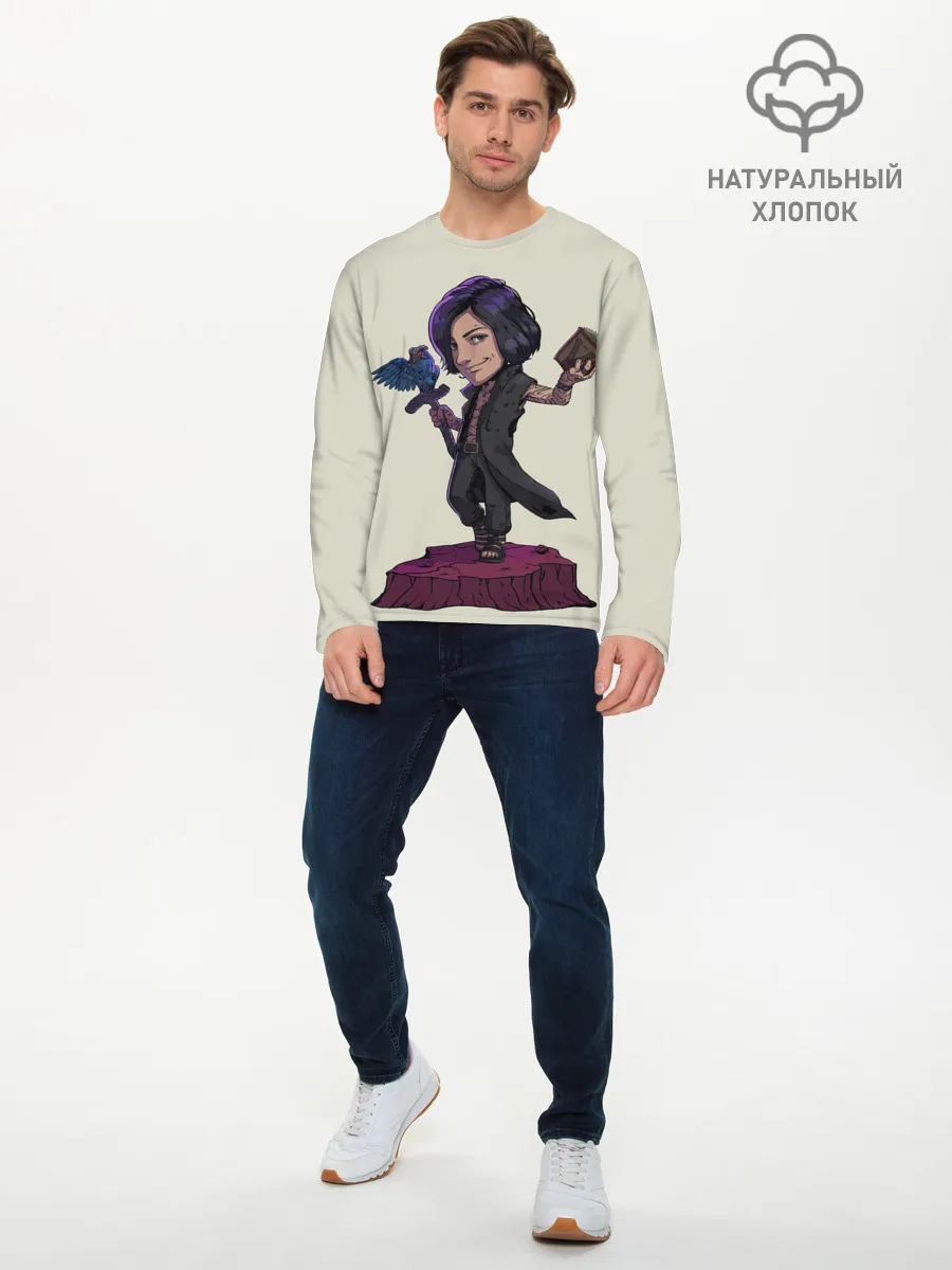 Мужской лонгслив базовый / V Big head