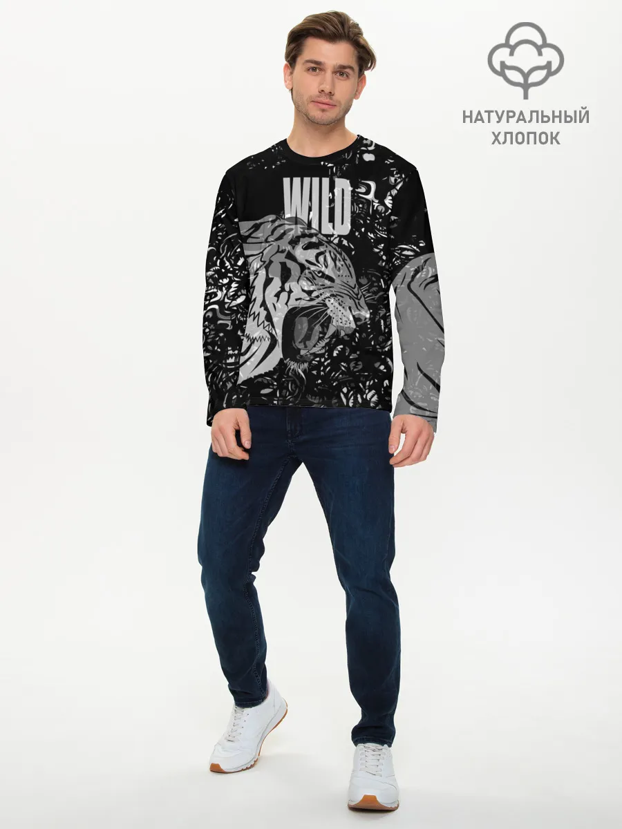 Мужской лонгслив базовый / WILD / ДИКИЙ