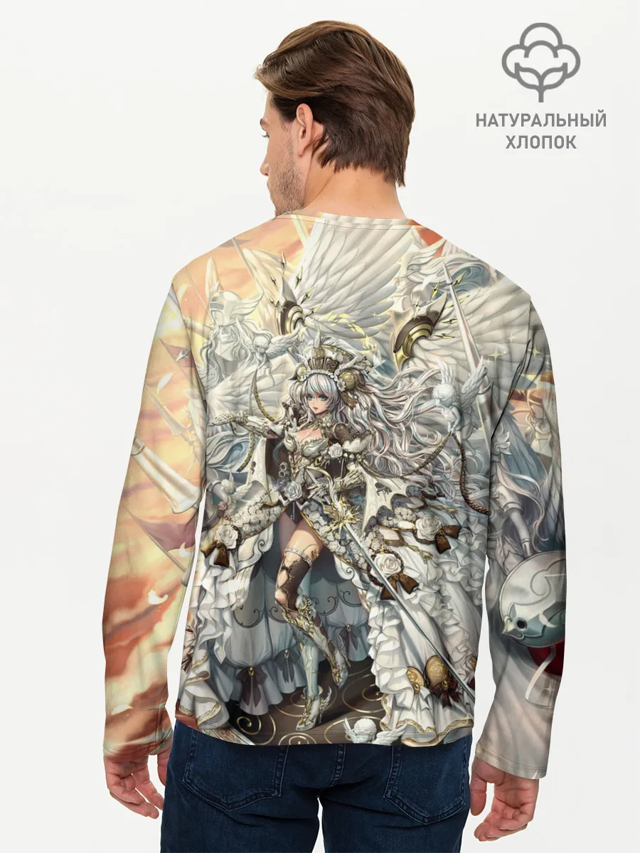Мужской лонгслив базовый / Anime angel