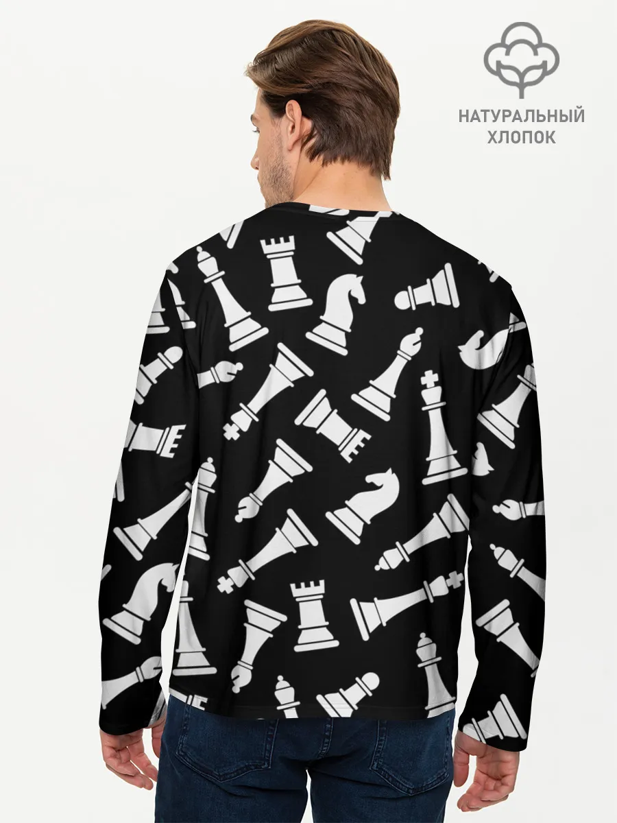 Мужской лонгслив базовый / Фигуры, Шахматы