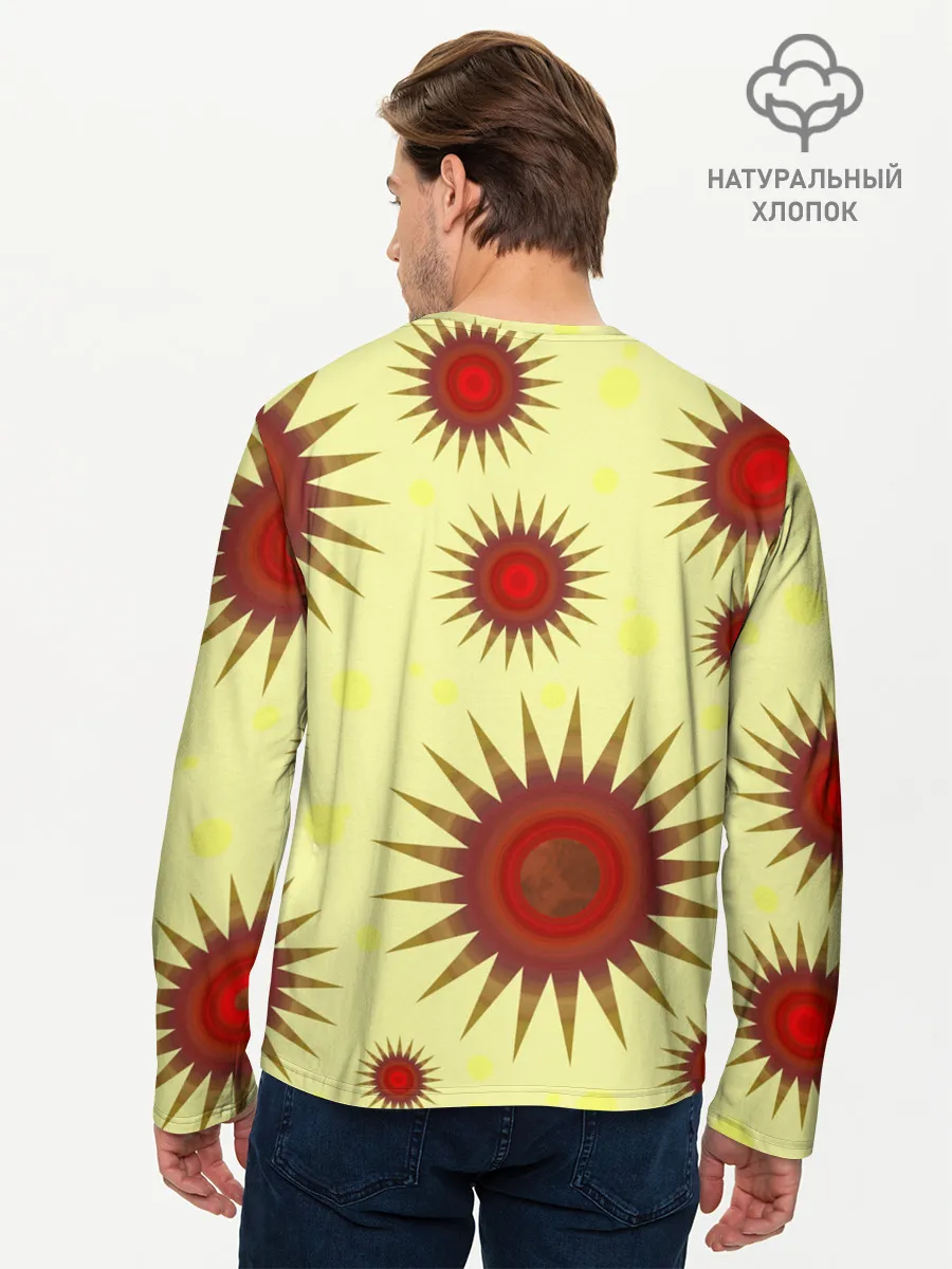 Мужской лонгслив базовый / солнце | Sun
