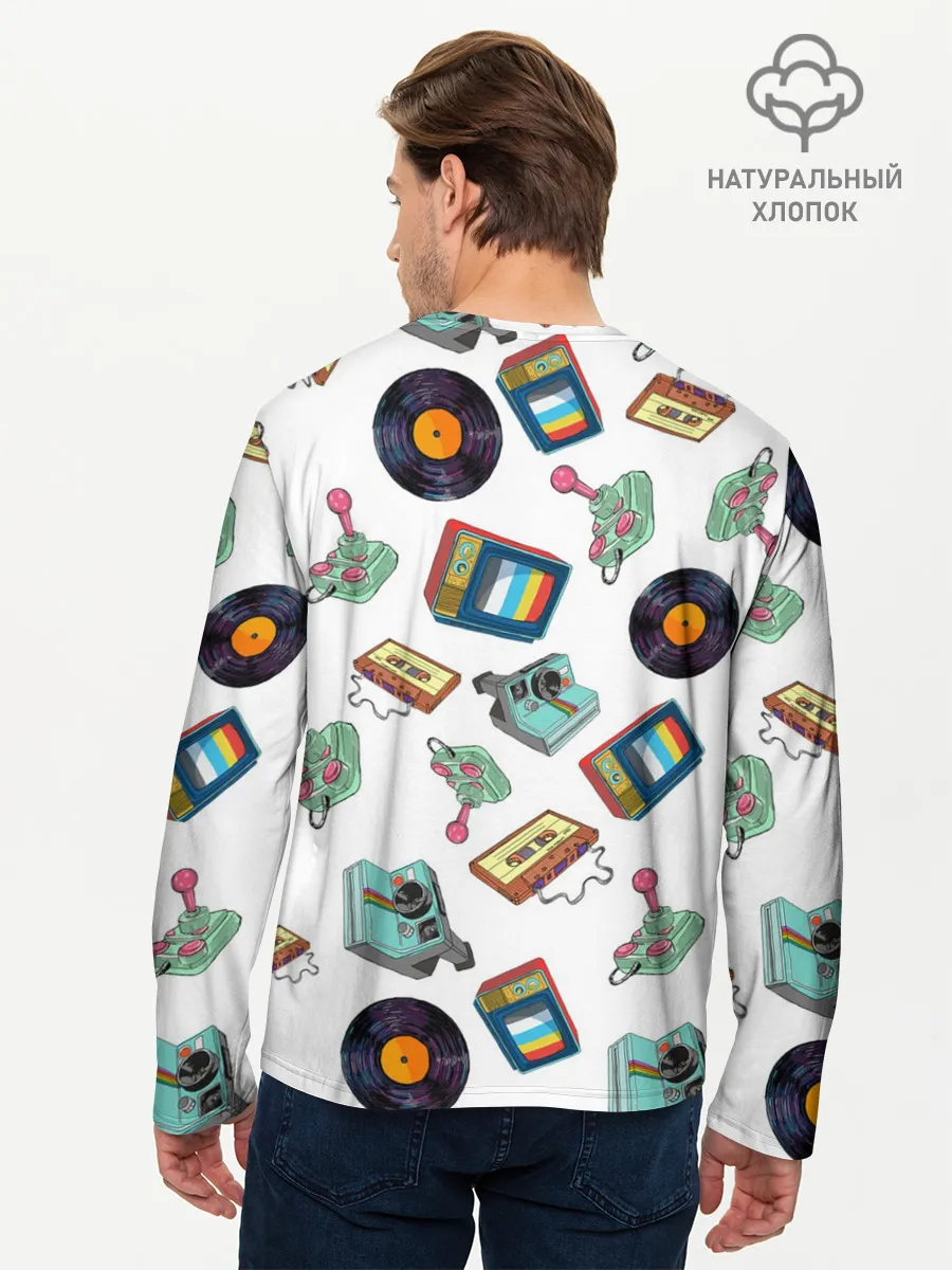 Мужской лонгслив базовый / Стиль 80х