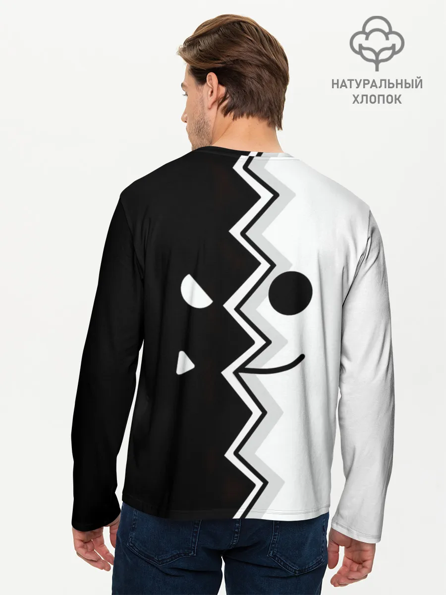 Мужской лонгслив базовый / Geometry Dash
