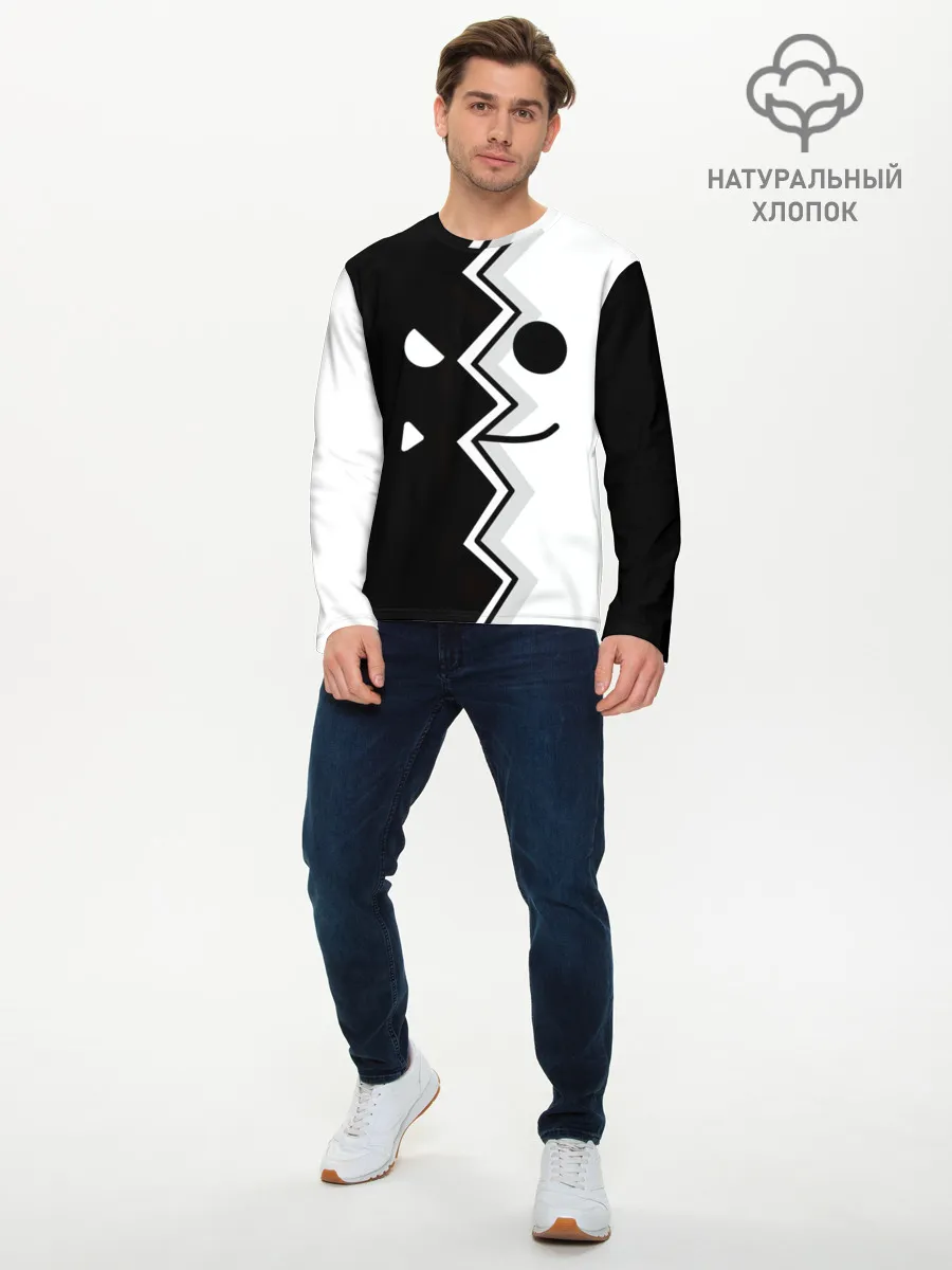 Мужской лонгслив базовый / Geometry Dash