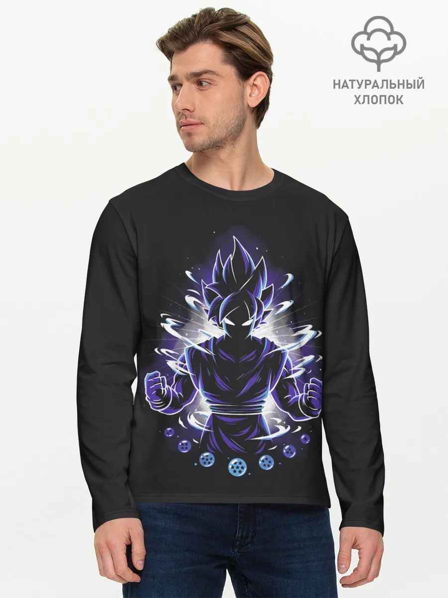 Мужской лонгслив базовый / Сон Гоку